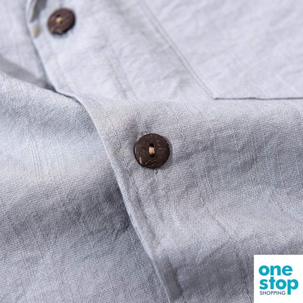 [Mã FAMANU84 giảm 10% đơn 0đ] Áo sơ mi cổ bẻ chất liệu vải đũi thoáng mát thời trang nam One shop | BigBuy360 - bigbuy360.vn