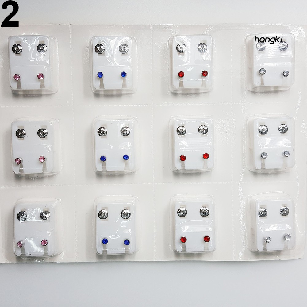 Bộ 12 Đôi Khuyên Tai Cho Máy Bấm Lỗ Tai