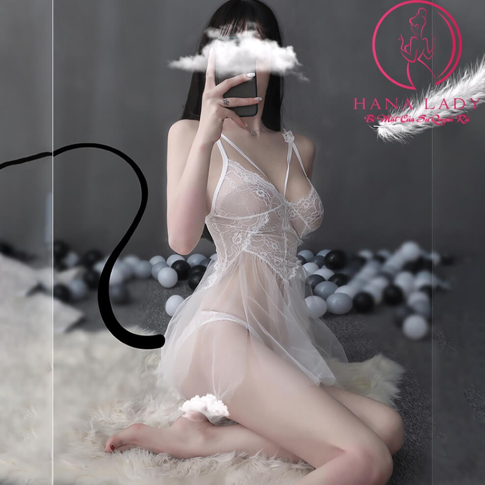 Váy ngủ xuyên thấu ren sexy quyến rũ khiêu gợi siêu mỏng VN307 | WebRaoVat - webraovat.net.vn