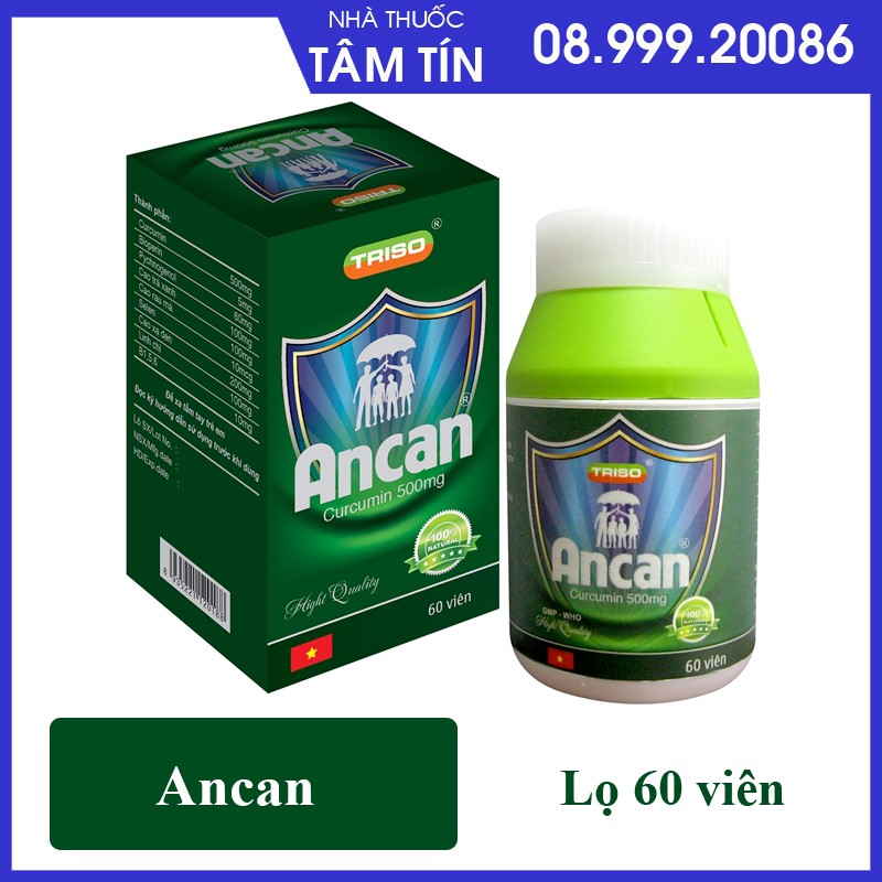 [CHÍNH HÃNG ] TPCN An Can - Xua tan nỗi lo u bướu - Lọ 60 viên ( Ancan )