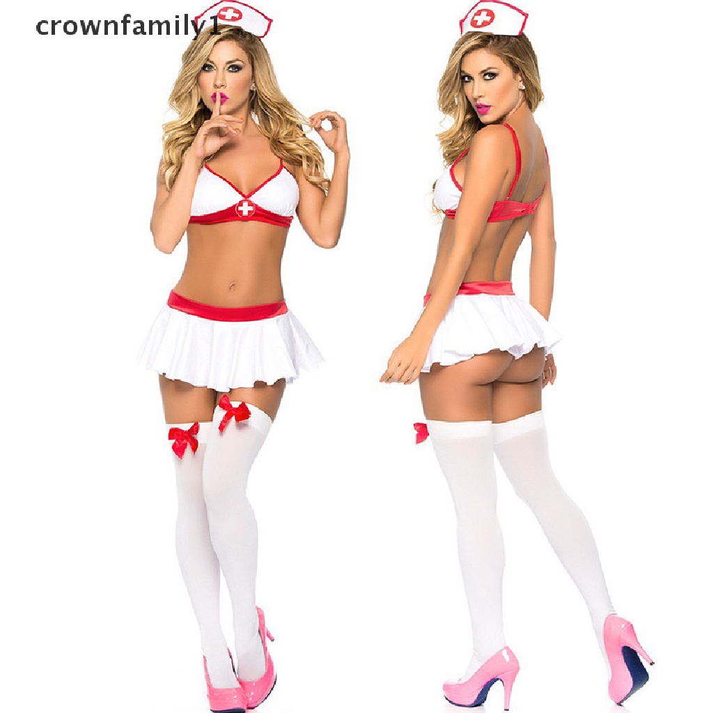 [crownfamily1] Đầm Hóa Trang Nữ Y Tá Gợi Cảm