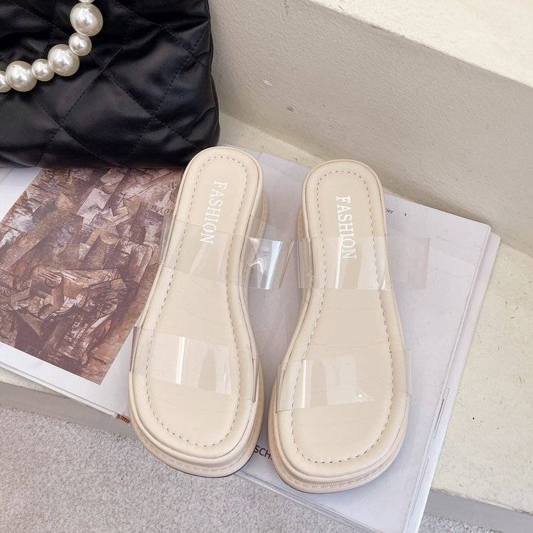 Dép Sandal Cao Gót Đế Dày Quai Trong Suốt Thời Trang Mùa Hè Dành Cho Nữ 2022