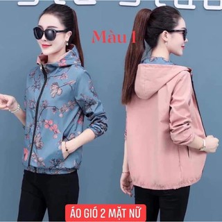 Áo khoác gió 2 mặt nữ
