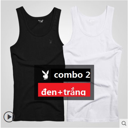 Combo 2 áo thun 3 lỗ nam playboy chính hãng/ Áo 3 lỗ nam cao cấp/ Áo 3 lỗ thể thao