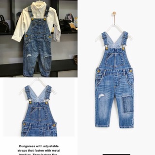 Quần bò yếm zara