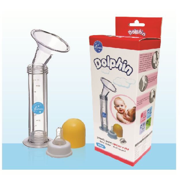 (tặng túi trữ sữa) Hút sữa xilanh dolphin 100ml