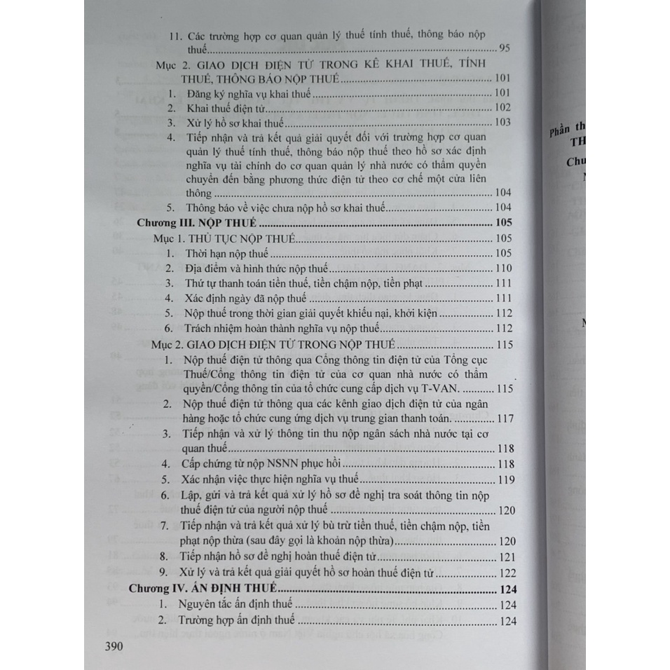 Sách-Hướng dẫn chi tiết thực hiện việc đăng ký thuế, khai thuế, tính thuế, ấn định thuế, nộp thuế, sử dụng hóa đơn