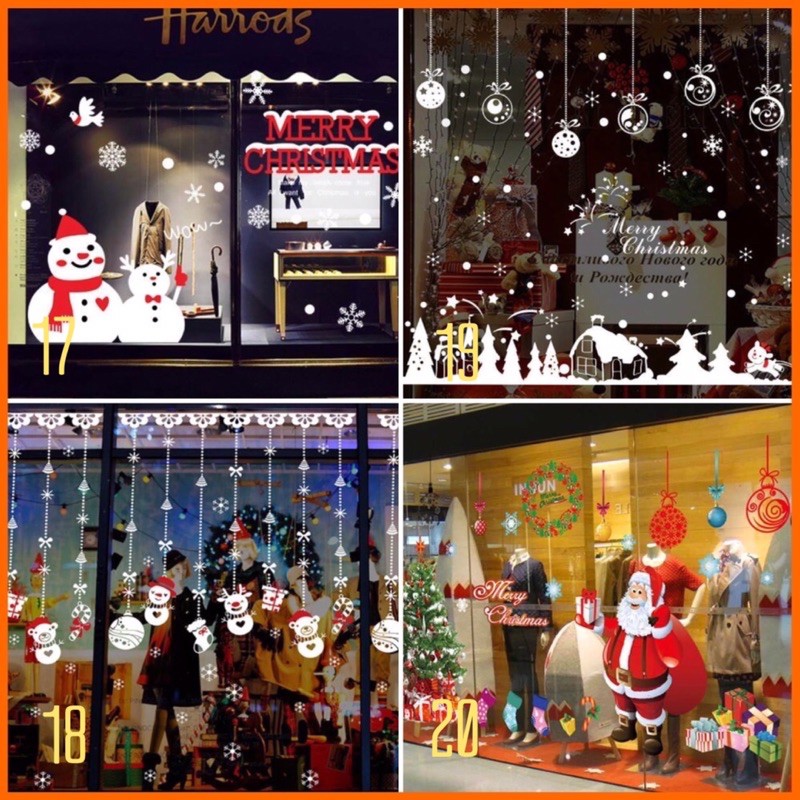 Decal Trang trí Noel 500 mẫu 2021 mới nhất