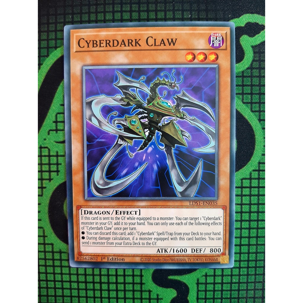 THẺ BÀI YUGIOH Monster Cyberdark Claw - LDS1-EN035 - Common 1st Edition