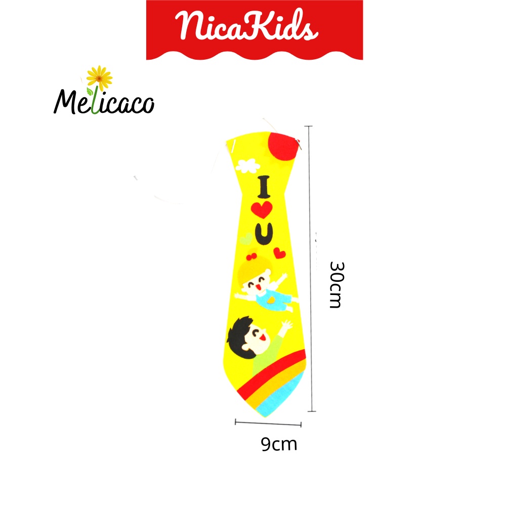 Cà vạt 3D cho bé Melicaco - Handmade