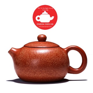Ấm tử sa huyết long cao cấp - dáng tây thi 225ml - ấm tử sa thạch biều, tây thi, hắc tử sa, đại hồng bào, phỏng cổ.