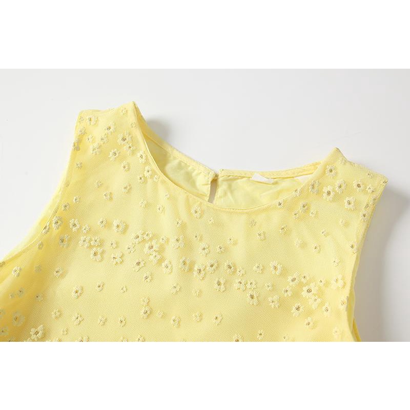 Váy vàng hoa cúc nhí H&M