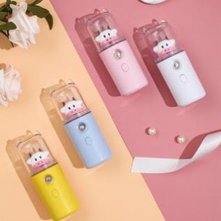 Máy Phun Sương , Xịt Khoáng Mini Cầm Tay - Xịt Khoáng Nano Hình Bò Sữa và Thỏ - Cung Cấp Độ Ẩm Tức Thì Cho Da (PD4052)