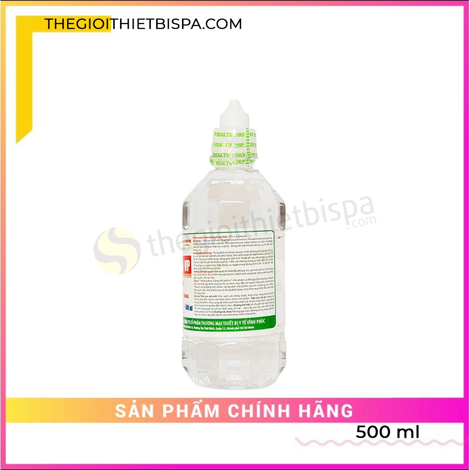 Cồn Sát Trùng 70 độ Vĩnh Phúc 500ml