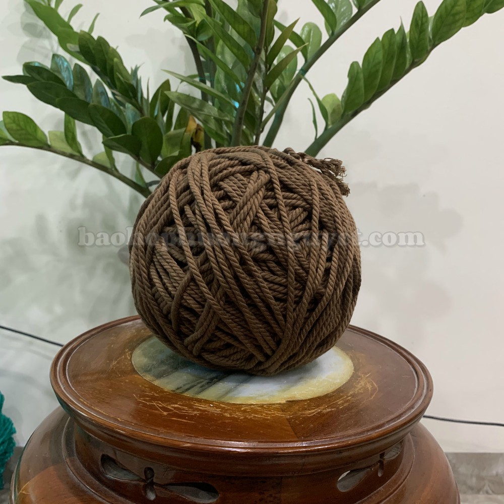 [Ảnh tự chụp] Dây thừng se macrame cotton nhiều màu sợi mịn, êm tay