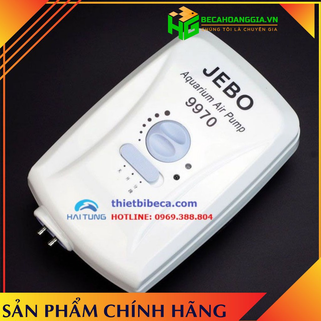 [ Hot Giá Sỉ ] Máy sục khí tích điện 2 vòi JEBAO  9970