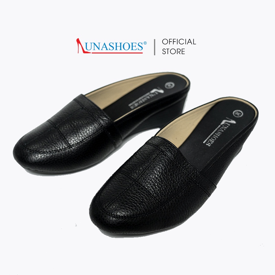 Giày sục nữ da bò 100% đế tpr chống trơn siêu bền LUNASHOES 6207 full box hàng cao cấp có sẵn