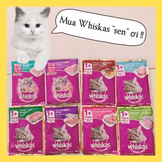 Pate mèo Whiskas dạng gói 80g - Thức ăn cho mèo đủ vị