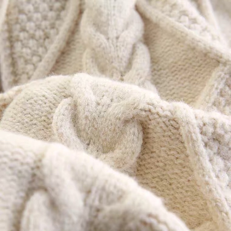 Áo khoác len cadigan kéo khoá có mũ trùm đầu | BigBuy360 - bigbuy360.vn