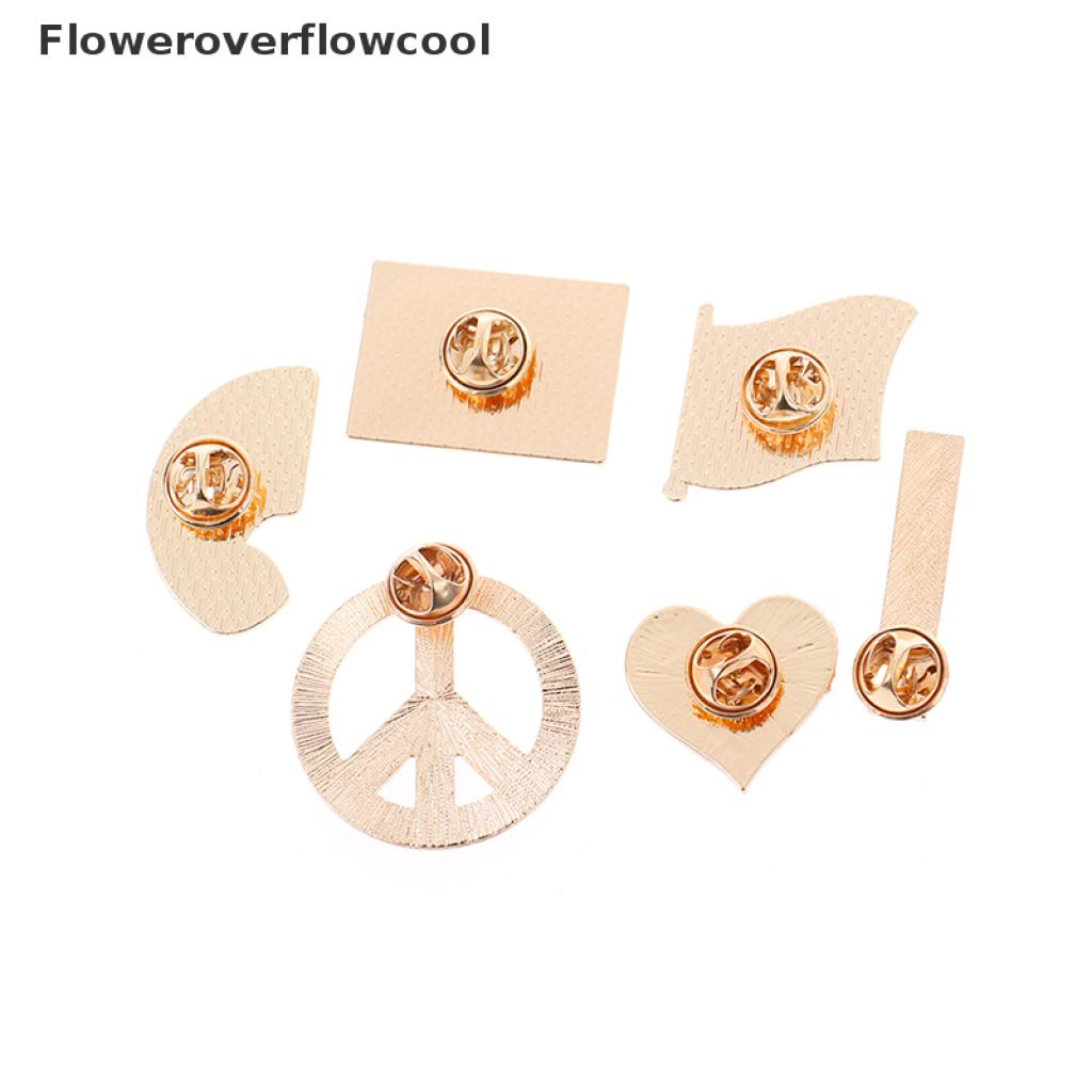 Ghim Cài Áo Hình Trái Tim Bằng Kim Loại Tráng Men In Họa Tiết Lgbt