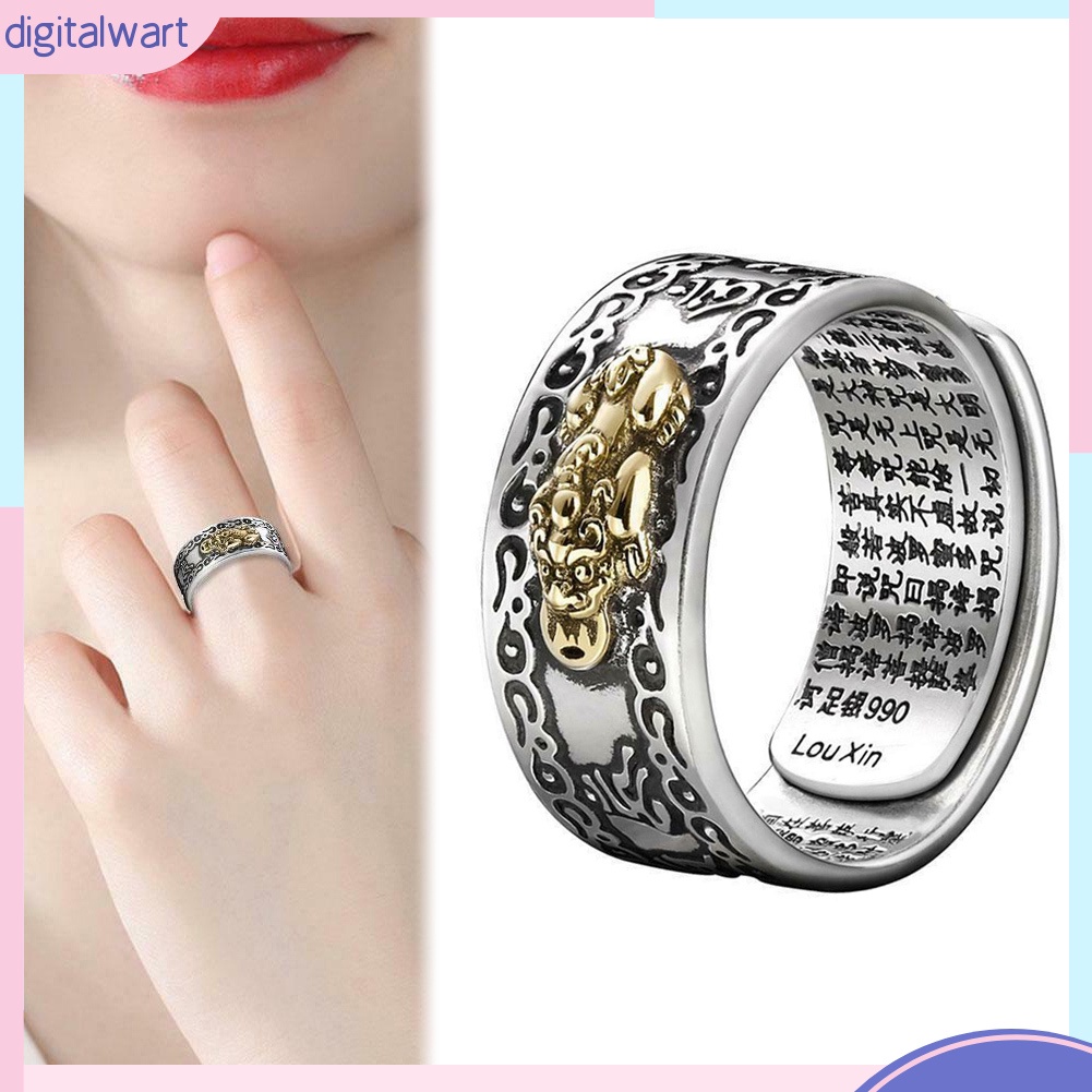 Nhẫn Hở Mạ Bạc Hình Trái Tim Rỗng Thời Trang Dành Cho Nam