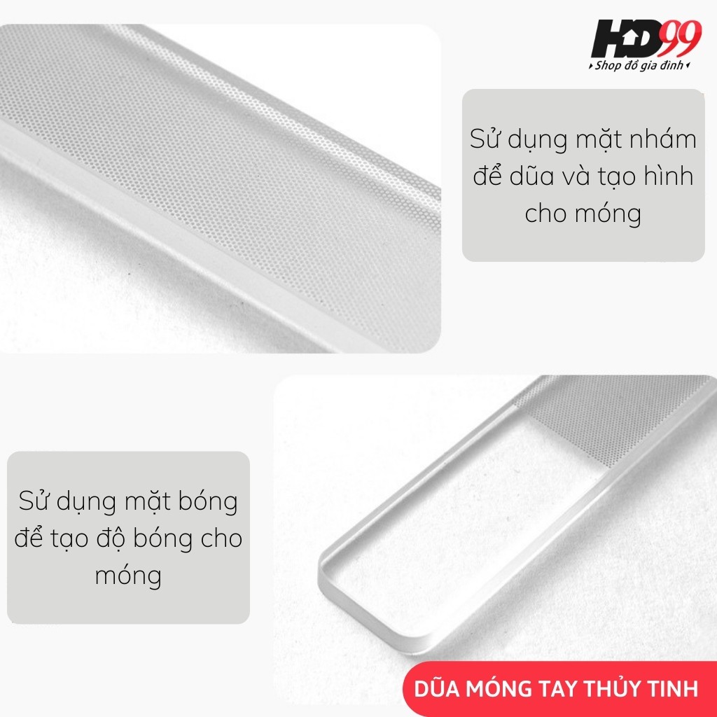 Dũa Móng Tay Thủy Tinh HD99 | Công Cụ Tuyệt Vời Để Tạo Độ Bóng Cho Móng Tay