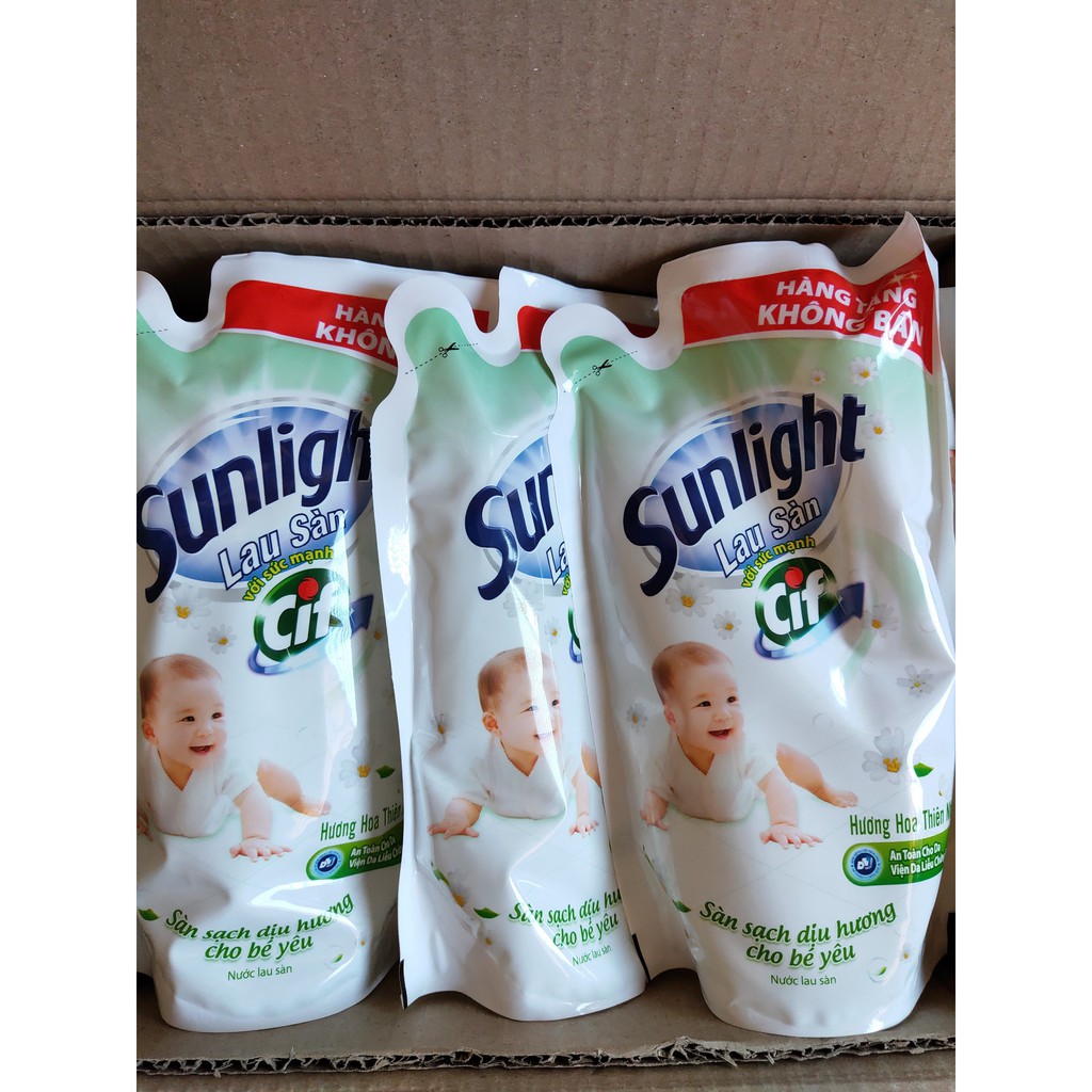 3 túi Nước Lau Sàn Sunlight 700g (3x700g)