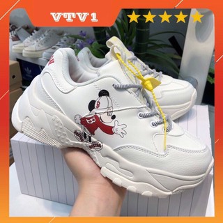 Hành đẹp có sẵn Giày thể thao nữ M.L.B Boston micky đỏ siêu hot (chuẩn 11)