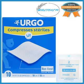 Gạc Vô Trùng Băng Bó, Làm Sạch Vết Thương Urgo Compresses Steriles Hộp 10 Miếng