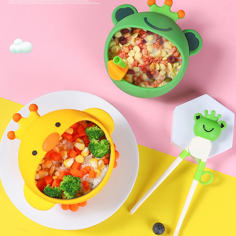 Bộ Tô Ăn Dặm An Toàn Không BPA Dễ Lau Chùi Có Thể Tháo Rời Cho Bé Sơ Sinh