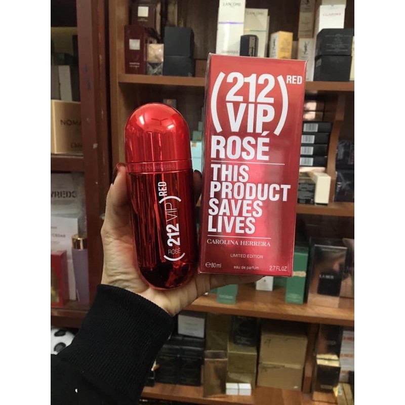 Nước hoa 212 VIP Rose Red Edp 80ml - bản limited mới 2020