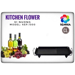 Hàng chính hãng - Vỉ nướng điện Hàn Quốc Kitchen Flower Kep-1000