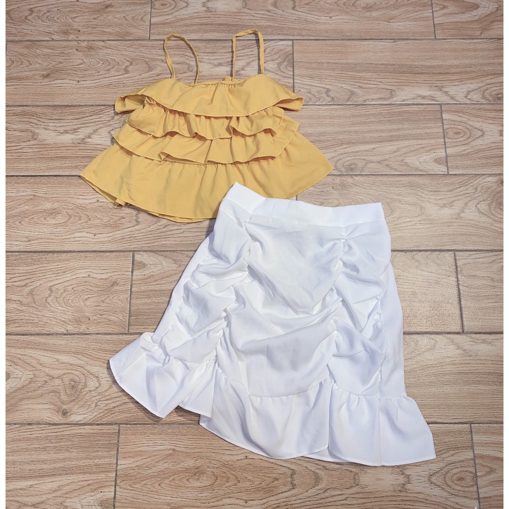 [Mã FAMAYWA giảm 10K đơn 50K] Chân váy đuôi cá ngắn nhún nhẹ siêu xinh | BigBuy360 - bigbuy360.vn