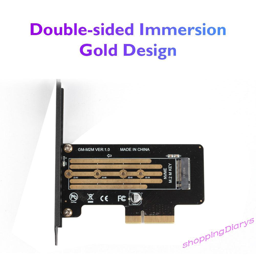 ✤Giày Thể Thao Thiết Kế Năng Động Trẻ Trung Hợp Thời Trang✤ Adapter Chuyển Đổi M.2 PCIe SSD M2 NGFF NVMe M Key Sang PCI-E 3.0 X4 | BigBuy360 - bigbuy360.vn