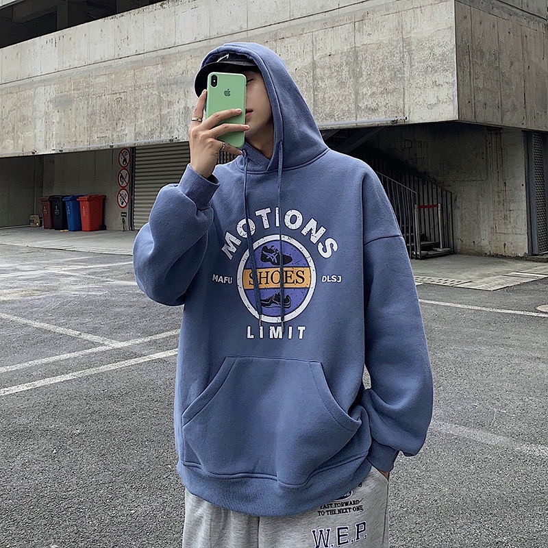 Áo nỉ bông có mũ nam nữ, áo hoodie unisex free size M0TI in logo trước , phom rộng phong cách hàn quốc ulzzang cực đẹp