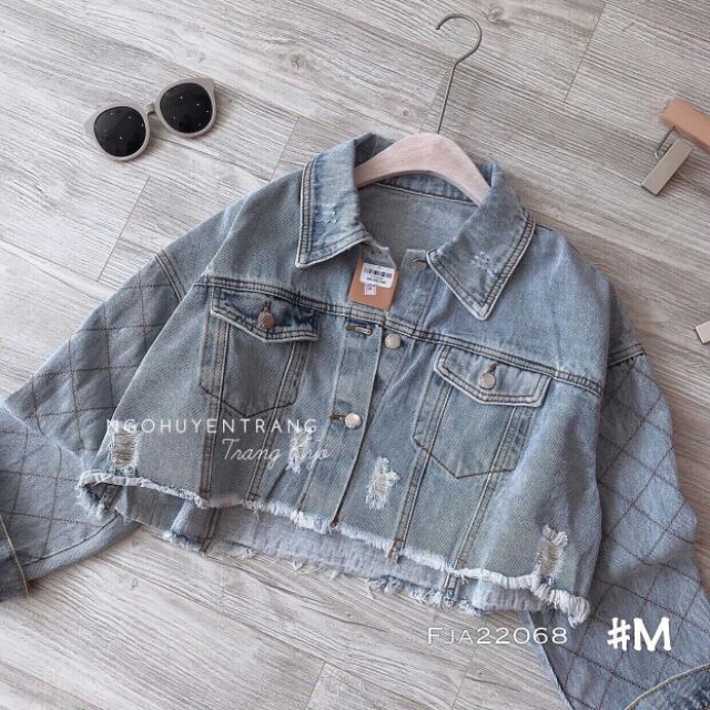 Khoác jean lửng tay thêu MK193 KJW052 | BigBuy360 - bigbuy360.vn
