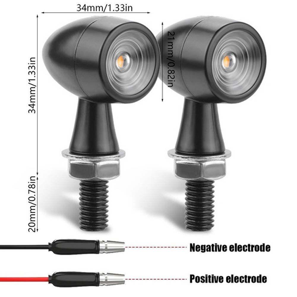 Đèn LED Xi Nhan Mini 8mm Bằng Nhôm Cho Xe Máy