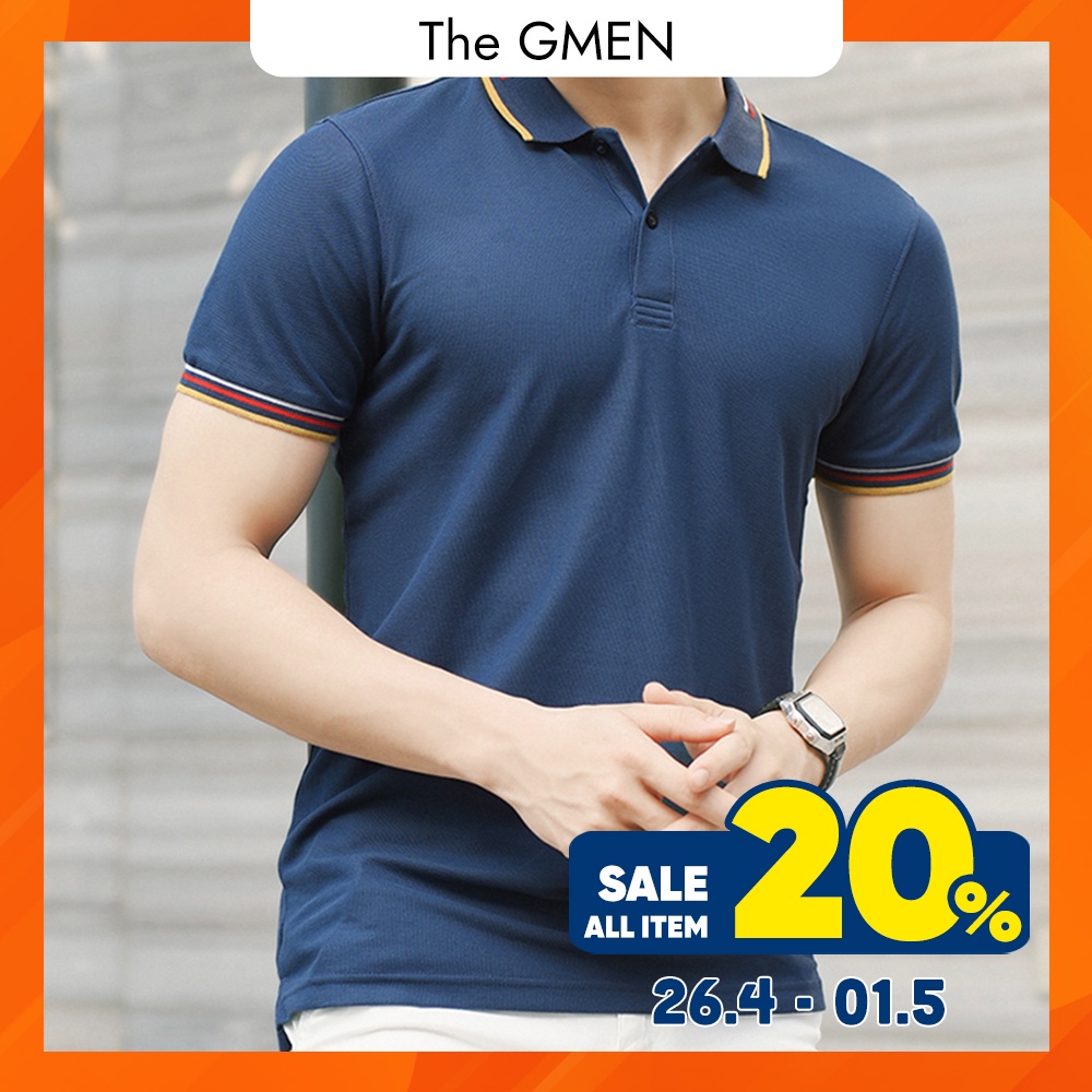 Áo Polo nam The GMEN Lined - Mix Polo Shirt phong cách thể thao, năng động