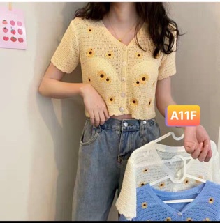 Áo len hoa cúc sẵn hàng. Sỉ 110k