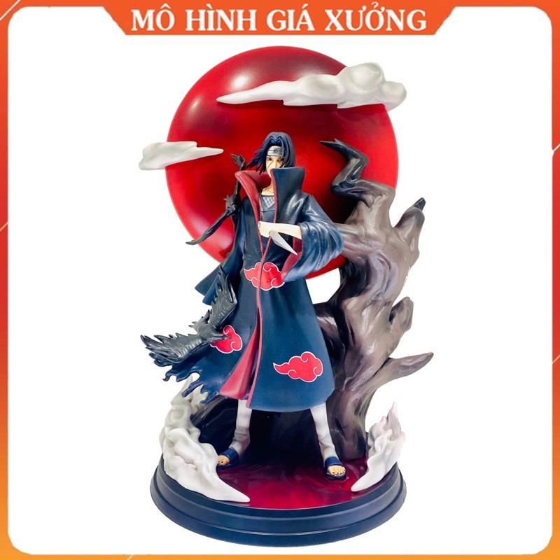 Mô hình  Uchiha Itachi thuộc tổ chức Akatsuki ( Mặt Trăng Có Led ) Cao 35cm - Naruto Shippuuden - Tượng Figure Naruto