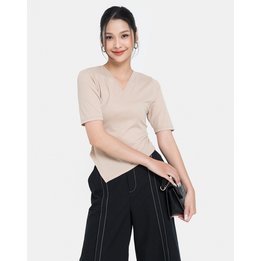 Áo Thun Nữ Thời Trang JUNO Tay Lỡ Cột Dây Nơ Sau JNATH005