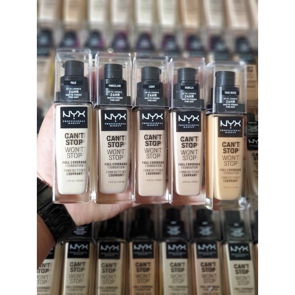 Kem Nền NYX Professional Foundation Chống Nắng 35ml - Tăng Cường Bắt Sáng Độ Che Phủ Cực Kỳ Cao