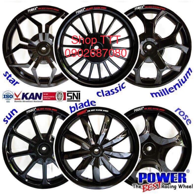 VÀNH Mâm power 14iches dành cho click125 PCX vario150