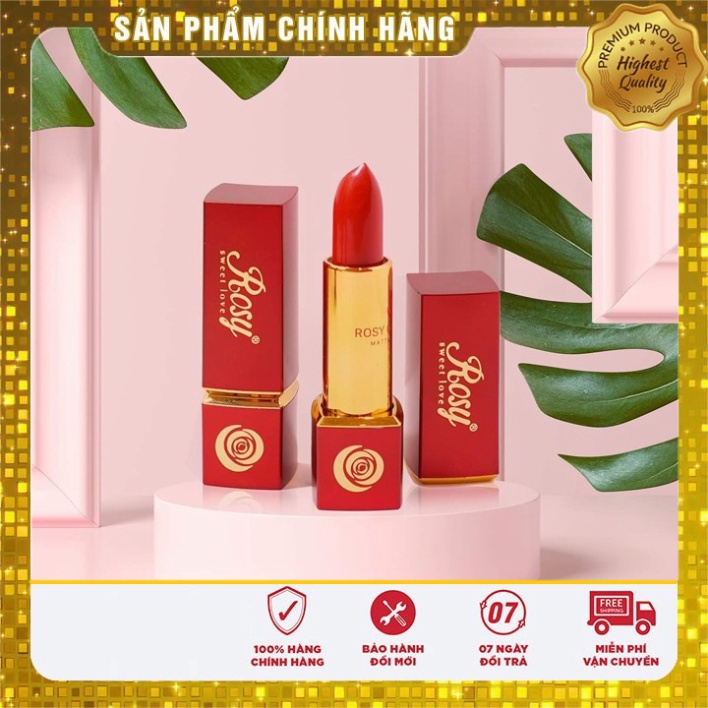[Chính Hãng] son rosy siêu lì không chì (8 màu)