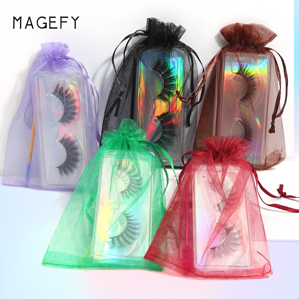 Bộ Túi Đựng Lông Mi Giả Dày Và Cong Tự Nhiên Mềm Mại Sử Dụng Một Lần