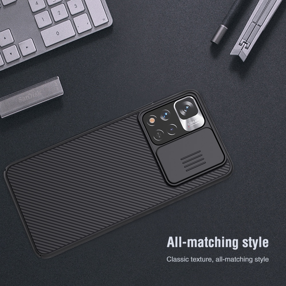Ốp Điện Thoại Nillkin Có Nắp Trượt Bảo Vệ Camera Cho Redmi Note 11 Pro 5G China / Redmi Note 11 Pro + / Xiaomi 11i 5G 2022