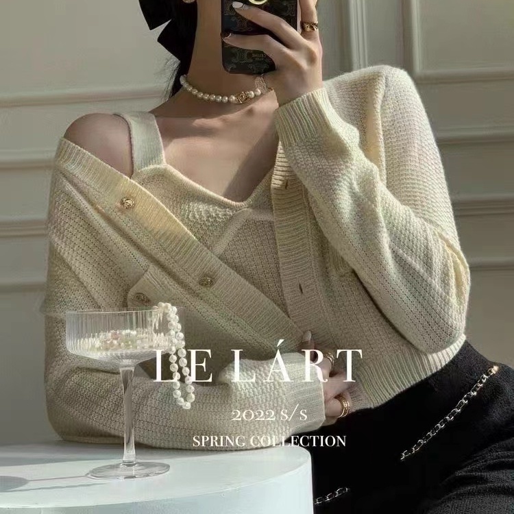 Áo dệt kim SUXI tay dài màu sắc ngọt ngào phong cách Hàn Quốc thời trang mùa thu cho nữ