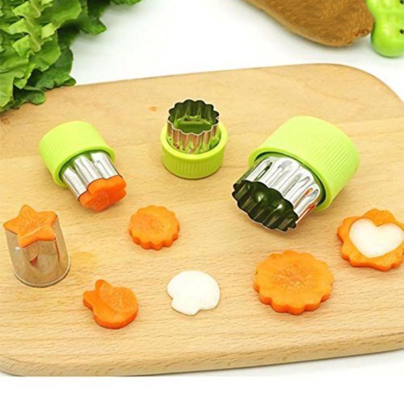 Mini Cookie Cutters Pie Crust Vegetable Fruit Cutter Baking Set Tools S3 CX