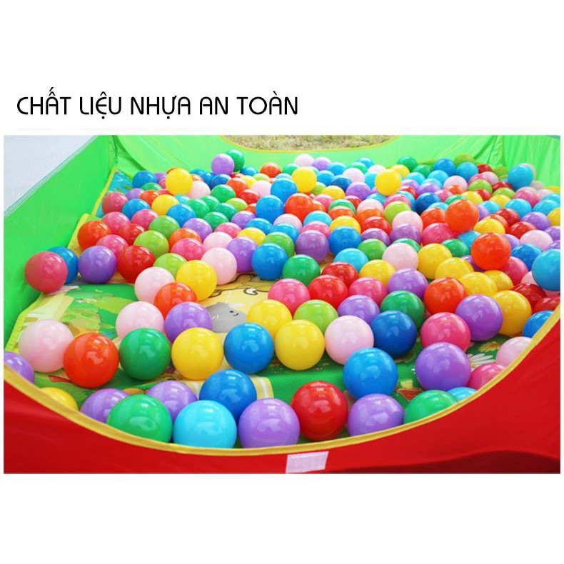 Túi 100 Banh Bóng Nhựa Đồ Chơi Cho Bé Đủ Màu