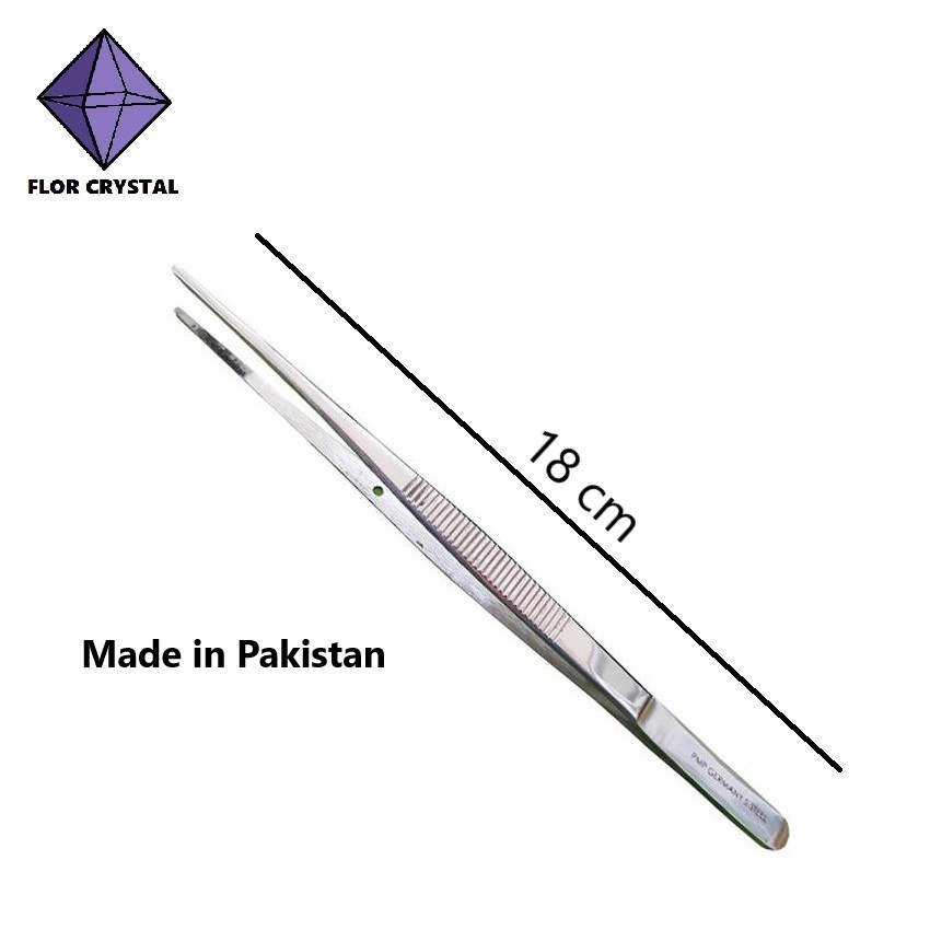 Nhíp gắp inox thí nghiệm 18 cm – Hàng Pakistan